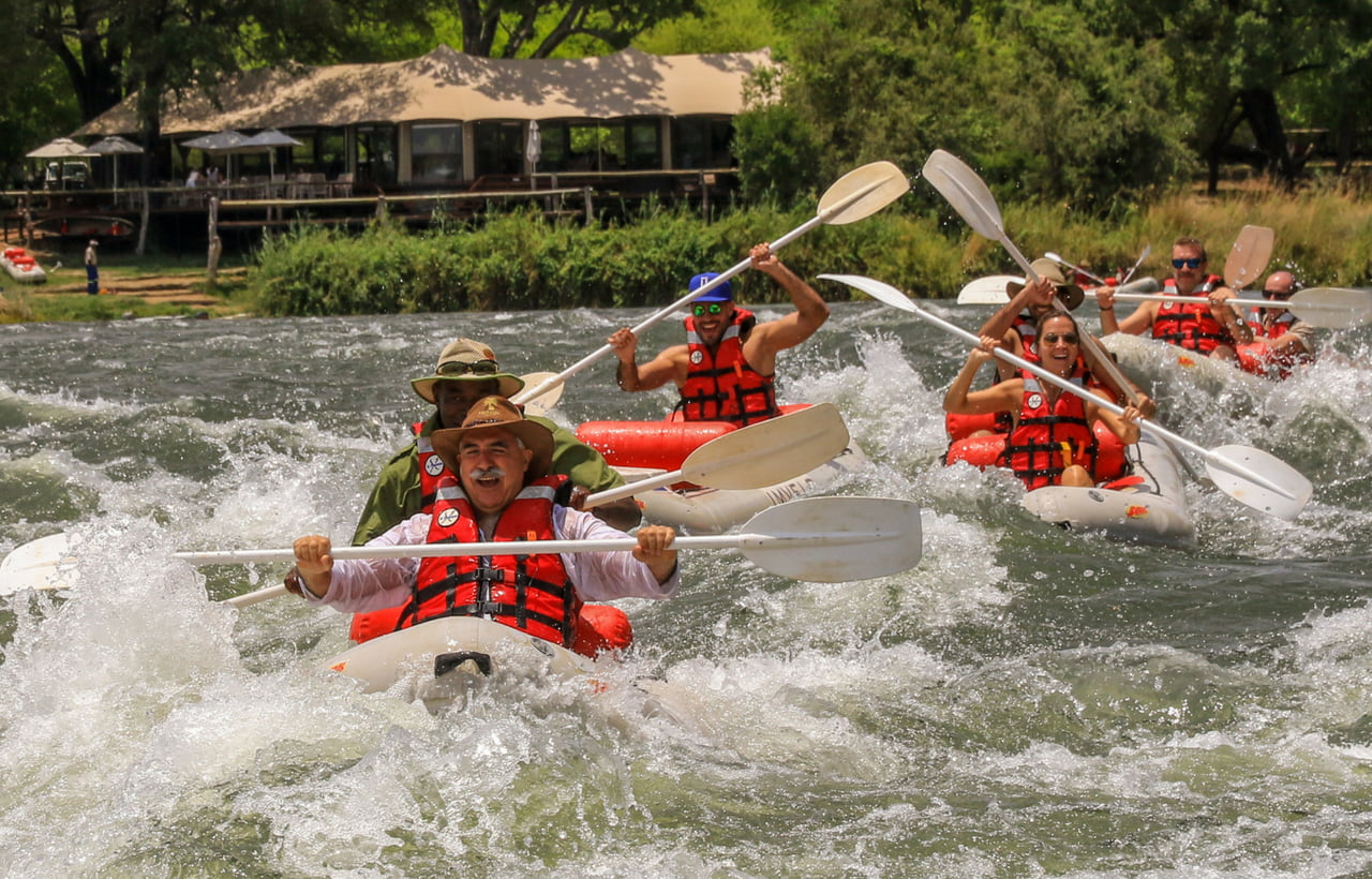 imvelocanoeingrapidszambeziriverzambezisands Kusini Collection